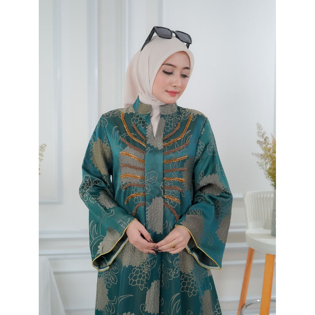 Muslim Turki style Baru Jacquard Pakaian muslim dress mewah Abaya Dari Lelas Store