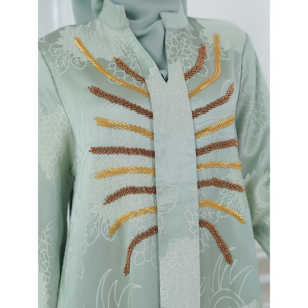 Muslim Turki style Baru Jacquard Pakaian muslim dress mewah Abaya Dari Lelas Store