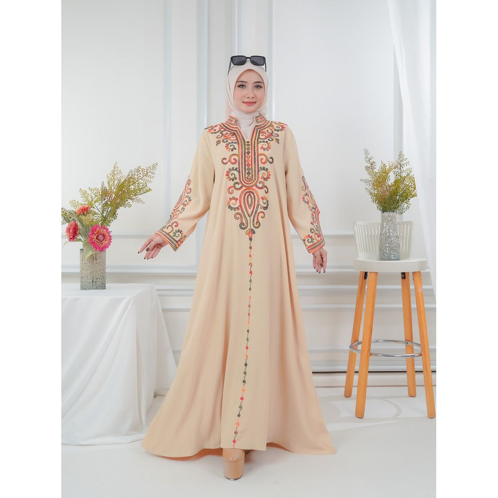 Gaun Panjang Wanita Luxury Arab Abaya