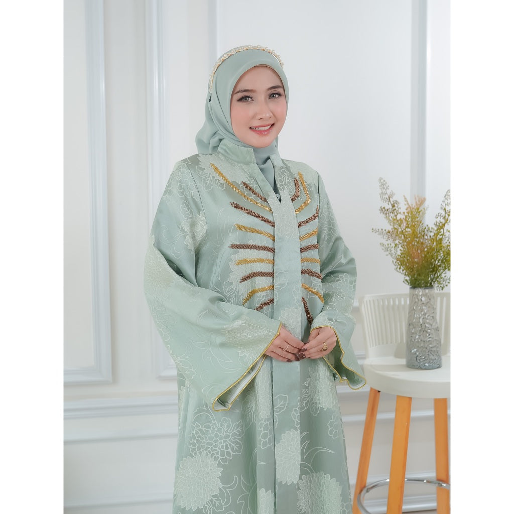 Muslim Turki style Baru Jacquard Pakaian muslim dress mewah Abaya Dari Lelas Store