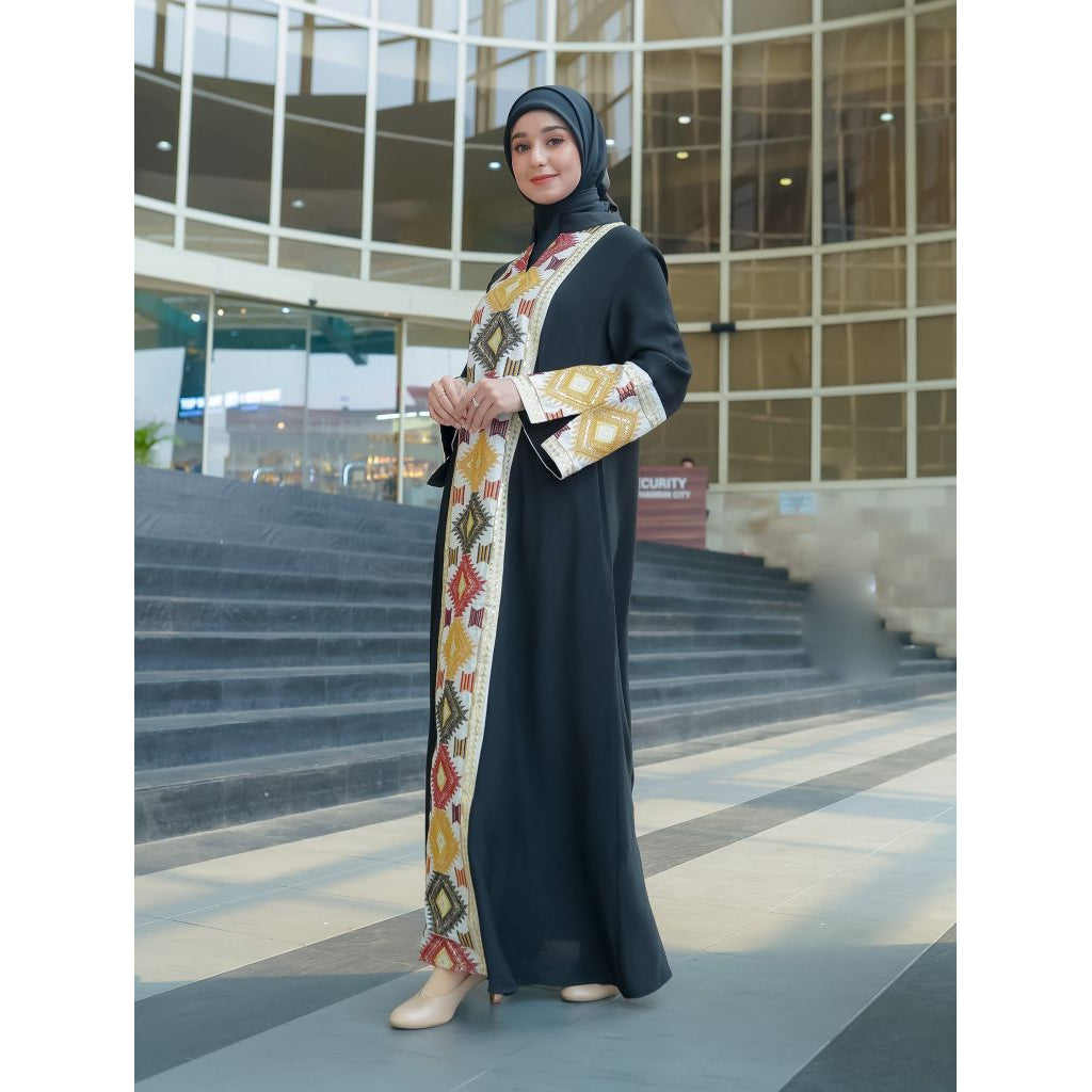 Bordir Patchwork Muslim Abaya Dubai