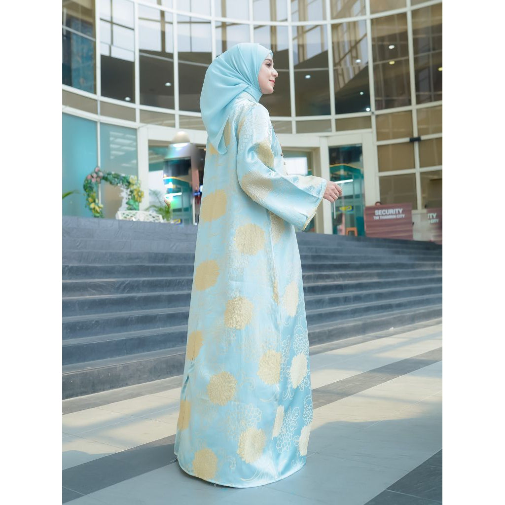 Muslim Turki style Baru Jacquard Pakaian muslim dress mewah Abaya Dari Lelas Store