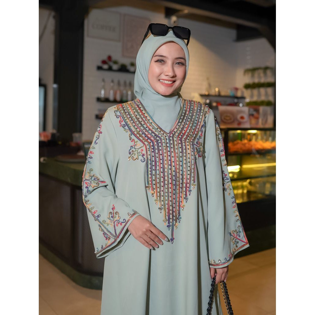 Abaya Bordir, Longgar, Untuk Acara-Acara Dari Lelas Store