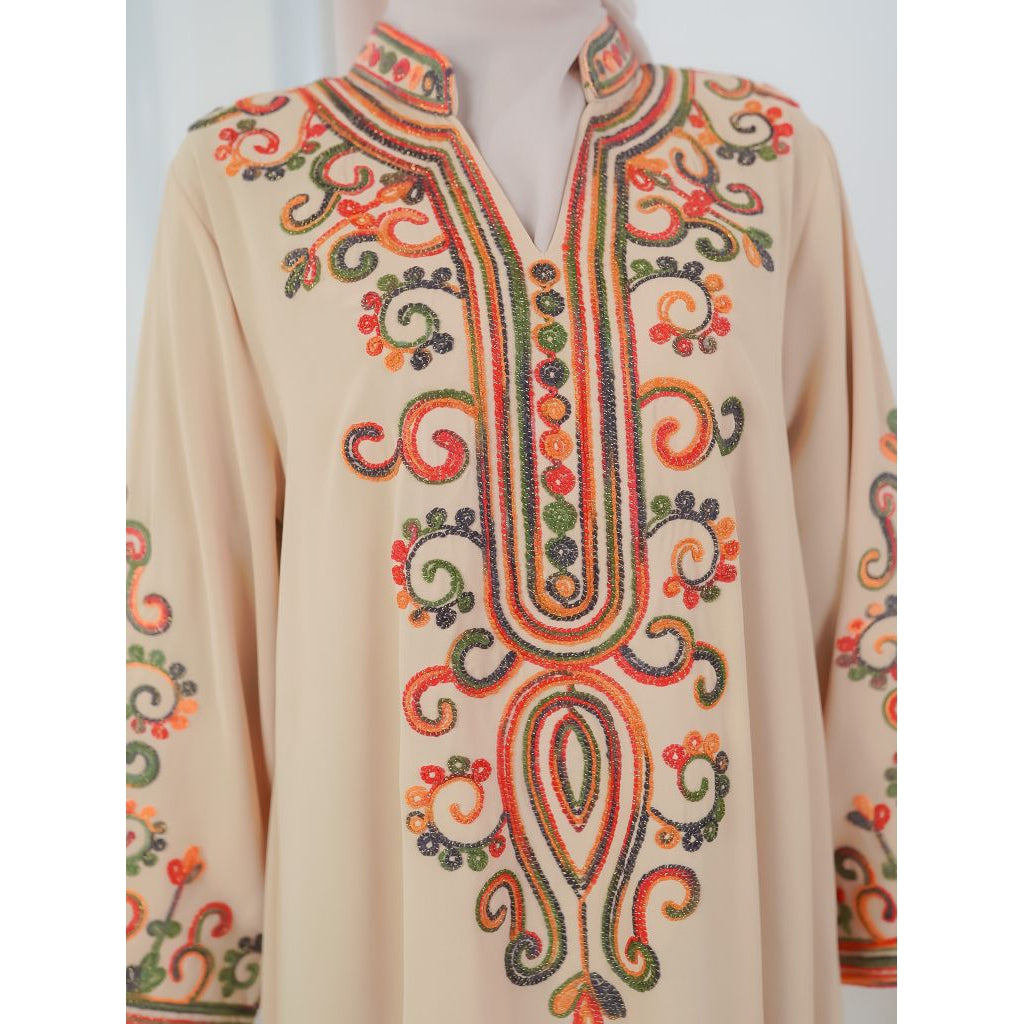 Gaun Panjang Wanita Luxury Arab Abaya