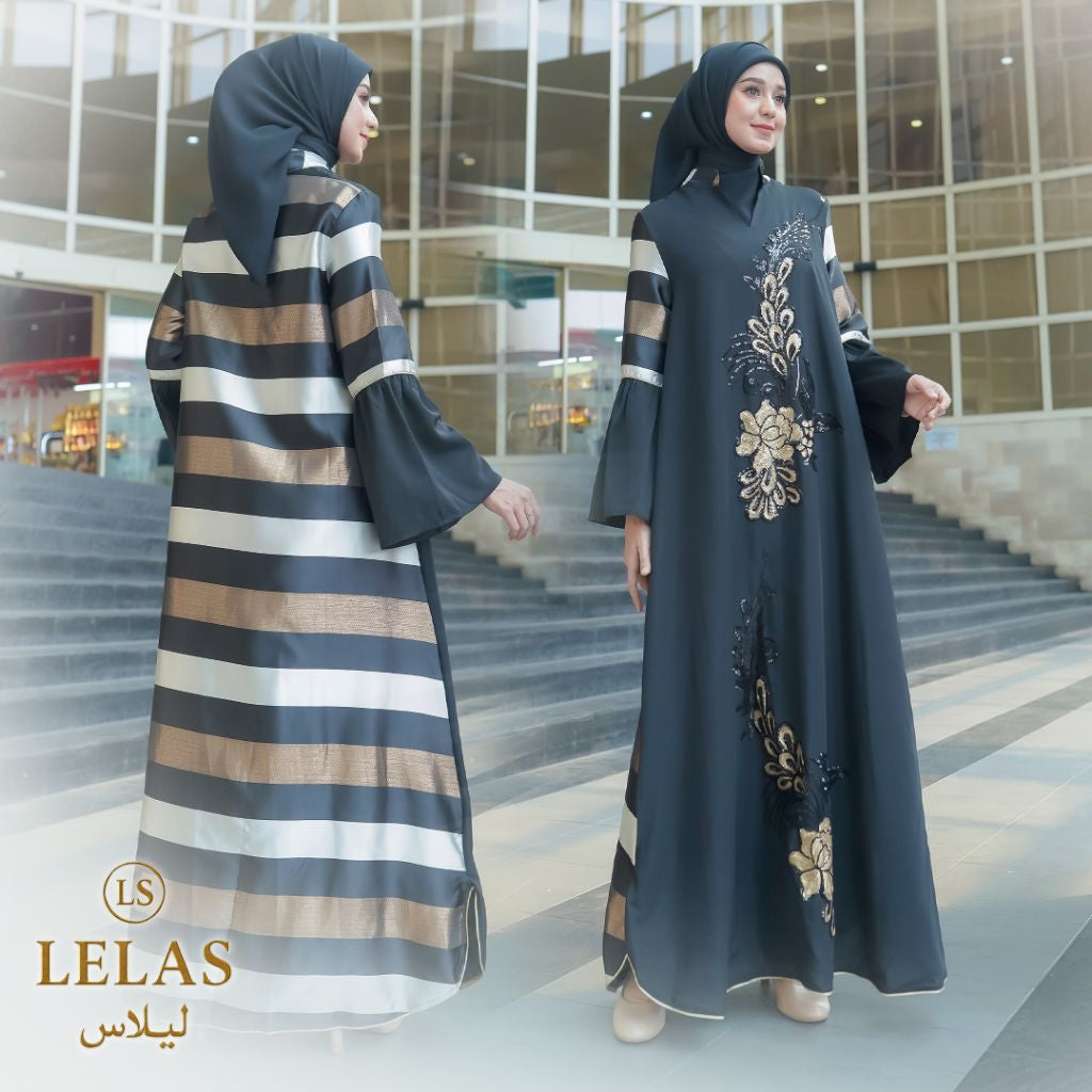 Long Sleeve Arabian Muslim Abaya Dari Lelas