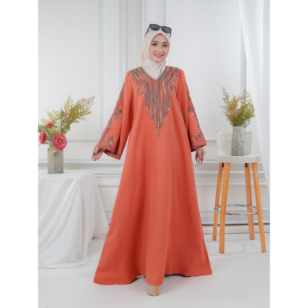 Abaya Bordir, Longgar, Untuk Acara-Acara Dari Lelas Store