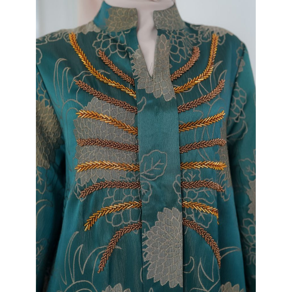Muslim Turki style Baru Jacquard Pakaian muslim dress mewah Abaya Dari Lelas Store