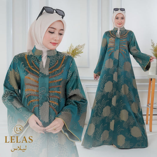 Muslim Turki style Baru Jacquard Pakaian muslim dress mewah Abaya Dari Lelas Store