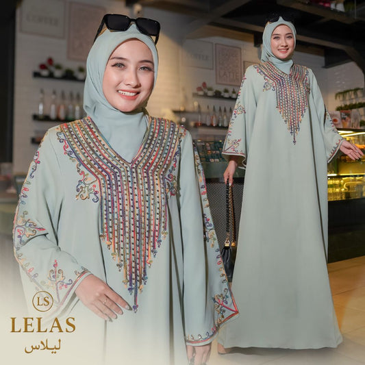 Abaya  Bordir, Longgar, Untuk Acara-Acara Dari Lelas Store