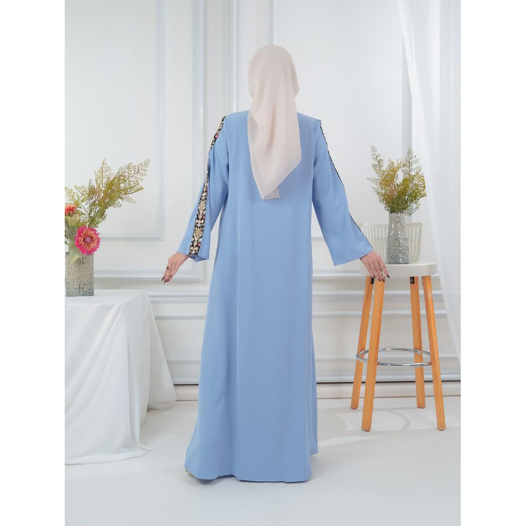 Dubai Bordir Kaftan Wanita Muslim ,Jubah Panjang Koktail Maxi Gaun Arabian Style Dari Lelas Store