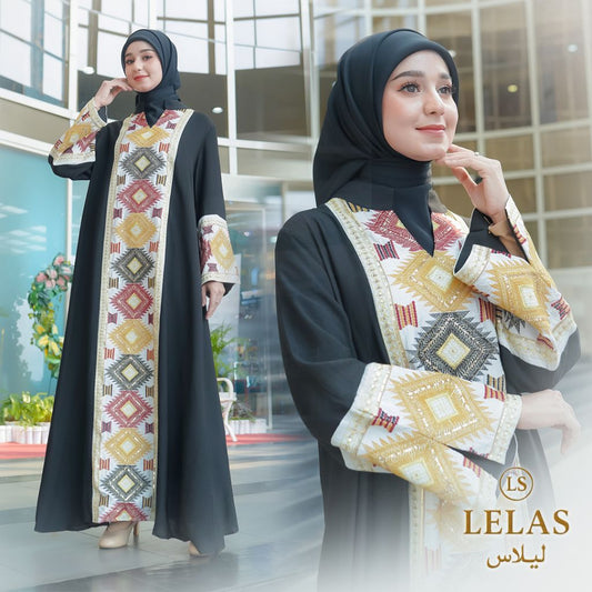 Bordir Patchwork Muslim Abaya Dubai