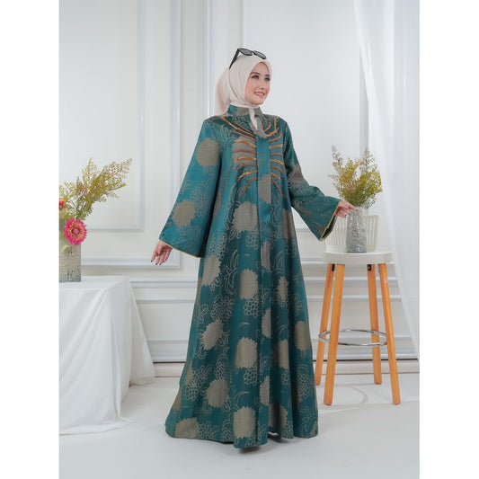 Muslim Turki style Baru Jacquard Pakaian muslim dress mewah Abaya Dari Lelas Store