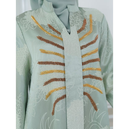 Muslim Turki style Baru Jacquard Pakaian muslim dress mewah Abaya Dari Lelas Store