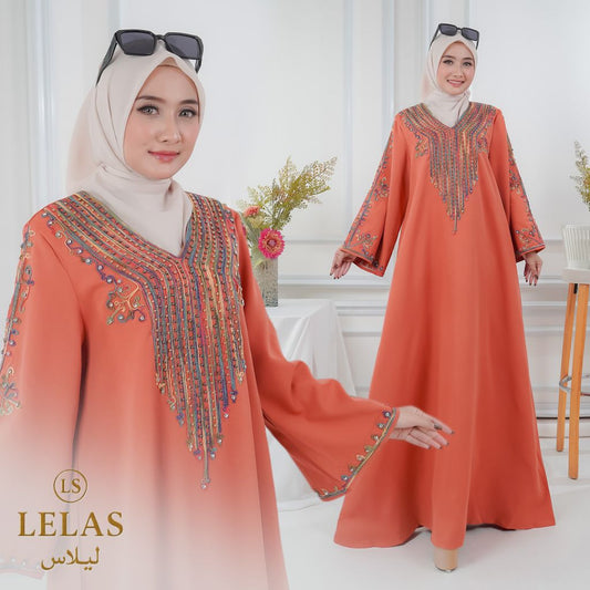 Abaya  Bordir, Longgar, Untuk Acara-Acara Dari Lelas Store