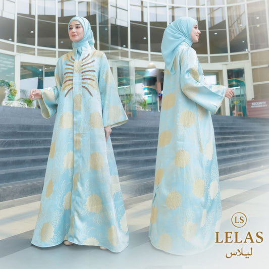 Muslim Turki style Baru Jacquard Pakaian muslim dress mewah Abaya Dari Lelas Store