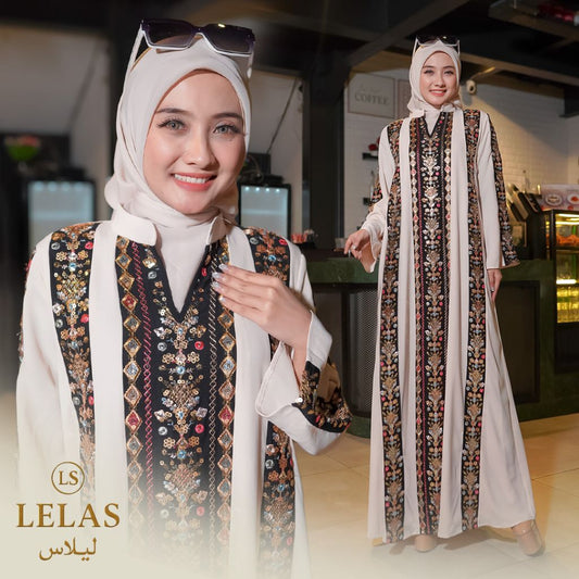 Kaftan ,Jubah Panjang Koktail Maxi Gaun Arabian Style Dari Lelas Store