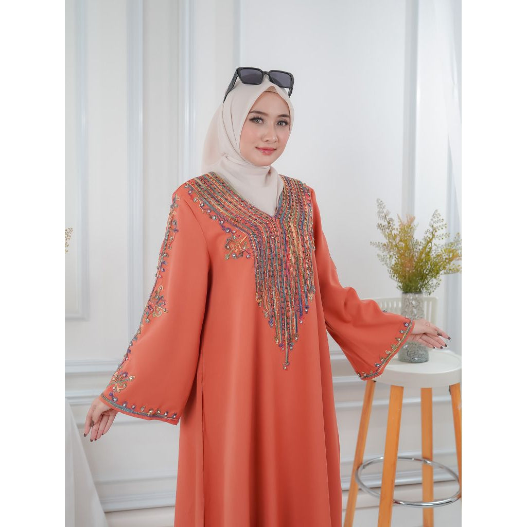 Abaya  Bordir, Longgar, Untuk Acara-Acara Dari Lelas Store