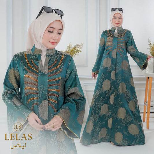 Muslim Turki style Baru Jacquard Pakaian muslim dress mewah Abaya Dari Lelas Store