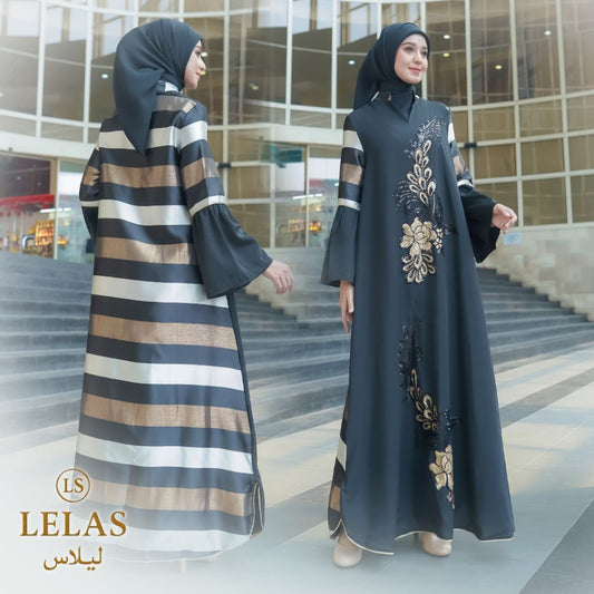 Long Sleeve Arabian Muslim Abaya Dari Lelas