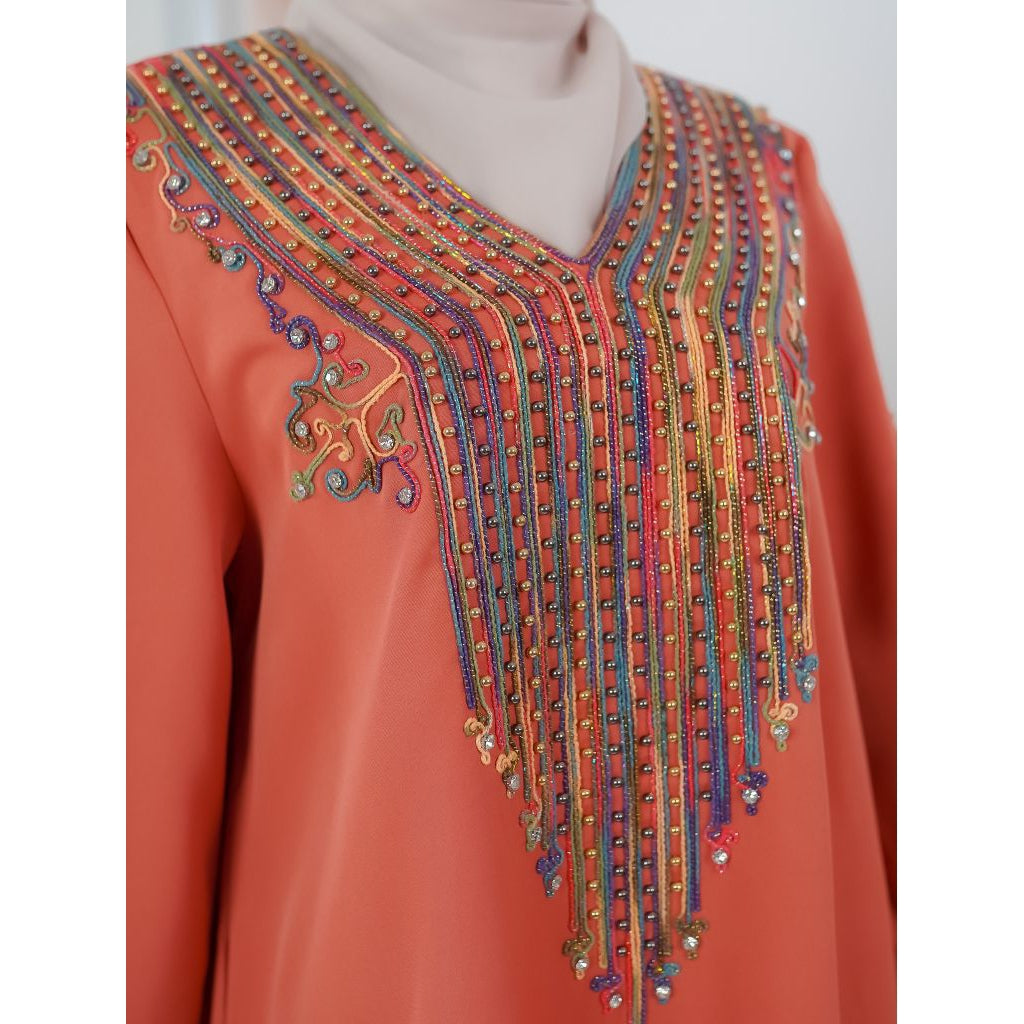 Abaya  Bordir, Longgar, Untuk Acara-Acara Dari Lelas Store